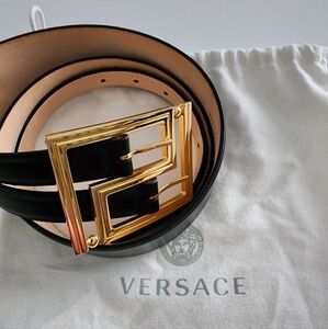 Versace Black and Gold Belt (Women)